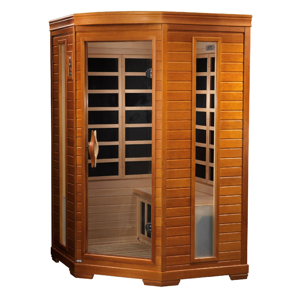 Dynamic "Heming" 2 Person Corner Low EMF Infrared Sauna
