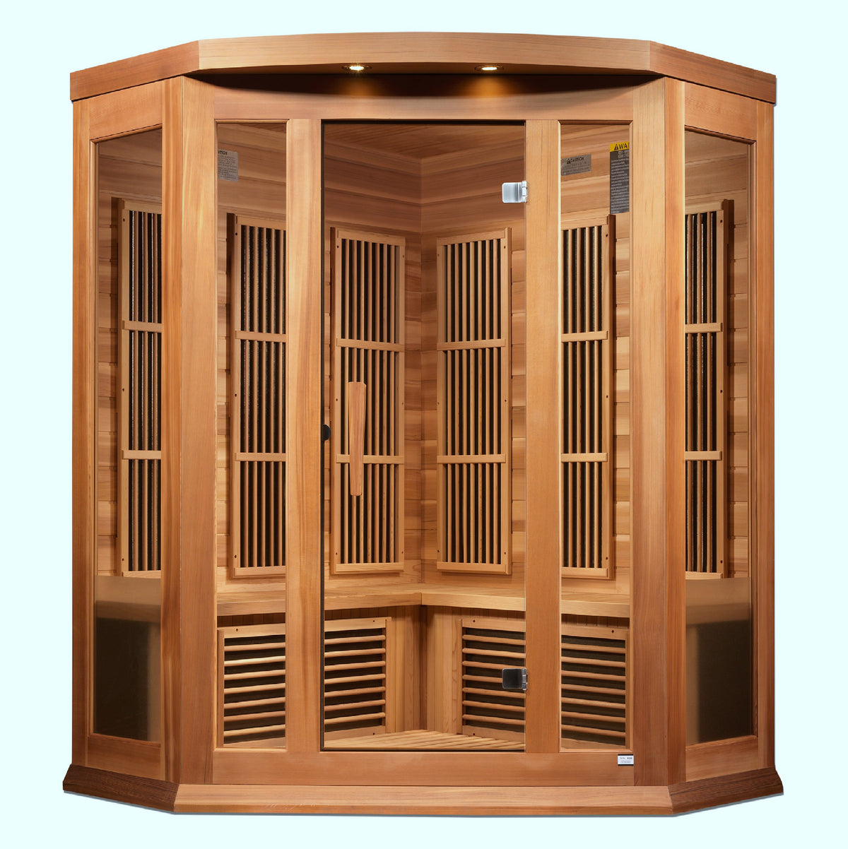 Maxxus 3 Person Corner Low EMF Infrared Sauna